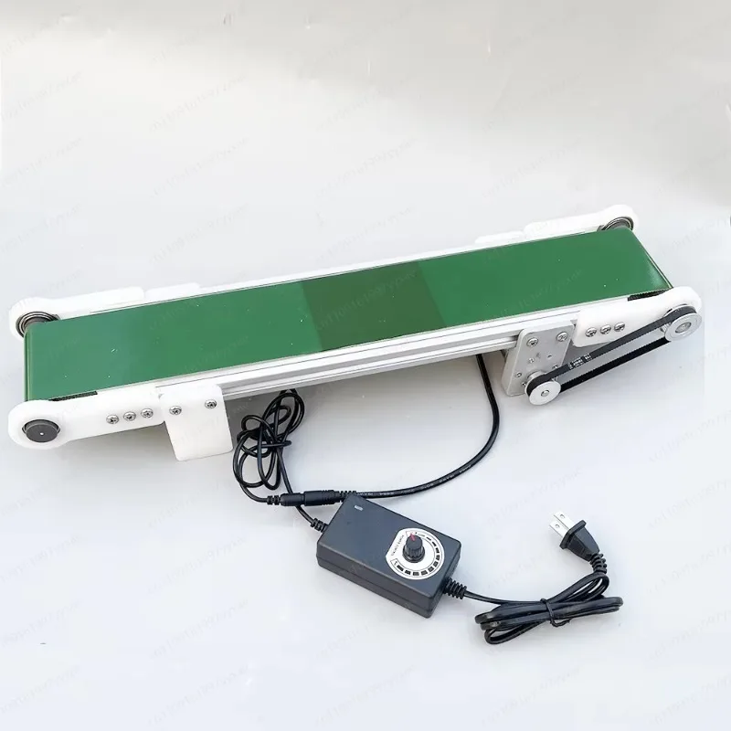 Portable mini PVC and rubber belt conveyor production line, small box type optional