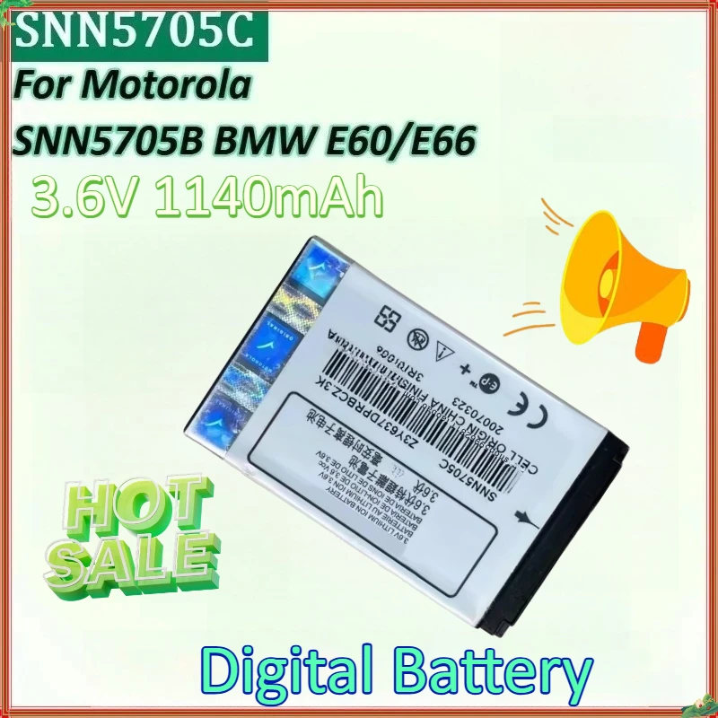 

SNN5705C 3.6V 1140mAh Replacement High Quality Battery for Audi Car Phone for Motorola SNN5705B BMW E60/E66 Digital Batteries