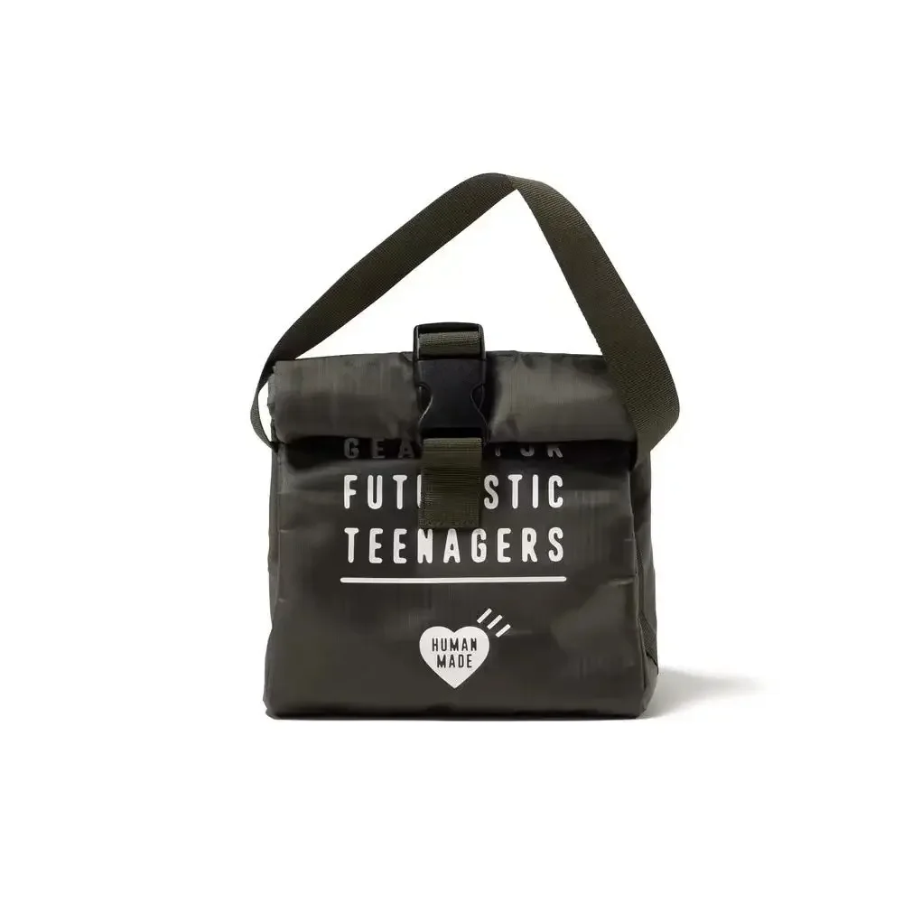 

Humanmade Waterproof Nylon Lunch Bag Insulated Crossbody Bag Japanese Korean Style Portable