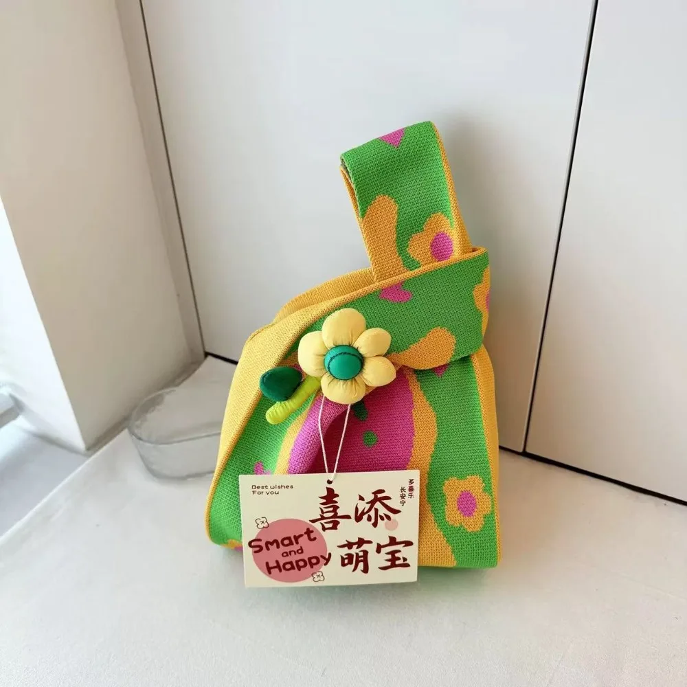 

Модная портативная сувенирная сумка с цветочным принтом, утолщенная большая сумка, сумка для конфет на свадьбу, день рождения ребенка