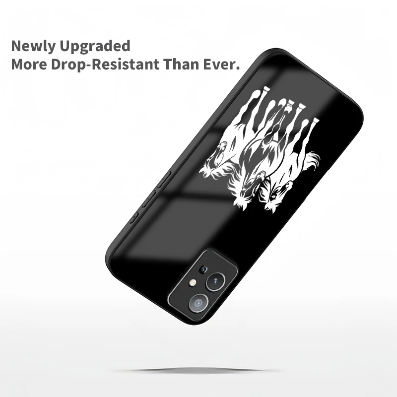 Phone Case For Vivo Y55 5G Y53S Y35 Plus Y33 Y33S Y52T Y52 Y51A Y51 Y50 Y39 Y36 Fashion Horse Print Shockproof Glass Cover view 4