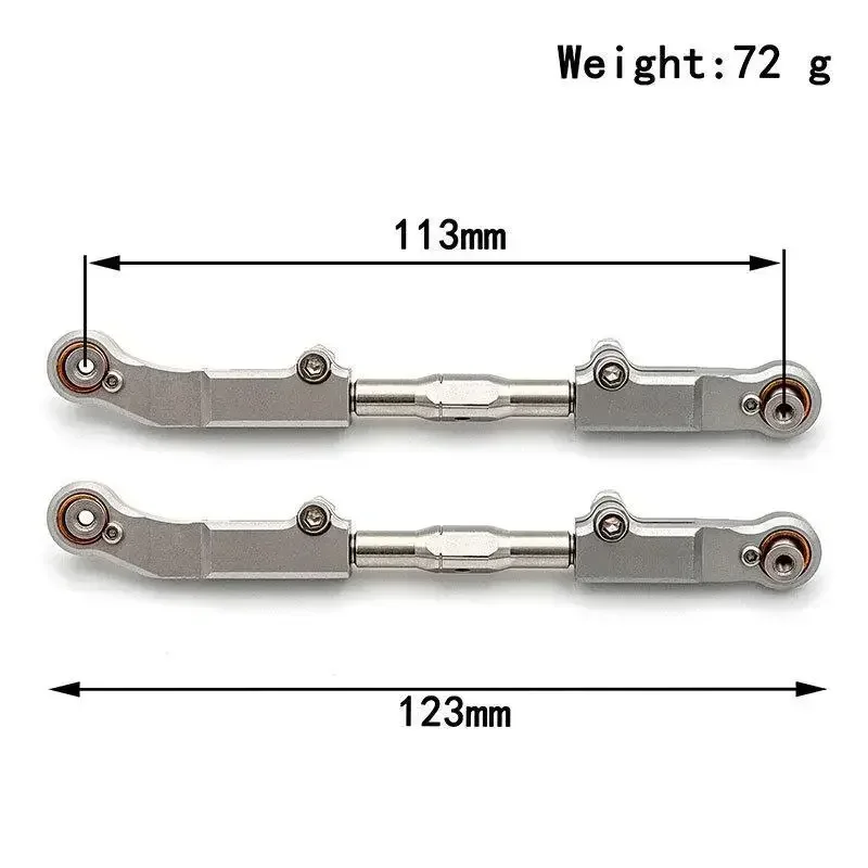 Aluminum alloy steering cup/swing arm/Steering rod/rear axle seat For 1/8 Team Corally Kronos RC automotive upgrade parts