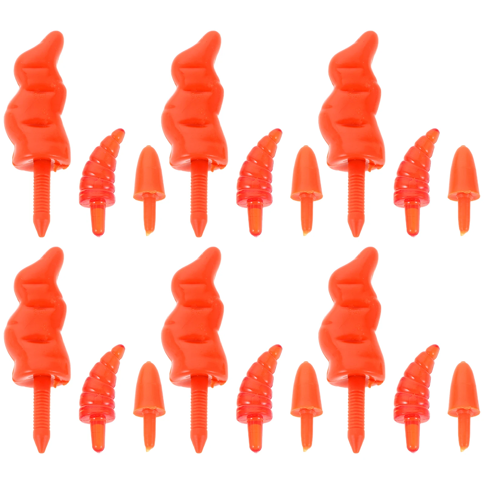 

150Pcs DIY Christmas Ornament Snowman Nose Kit Plastic Craft Supplies Carrot Shape for Festive Decor DIY Snowman Nose