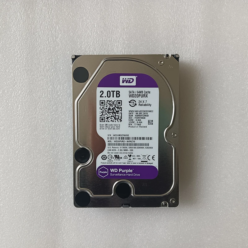 WD2003FZEX Desktop 3,5 polegadas 2T Black Disk Enterprise Server Disco rígido mecânico