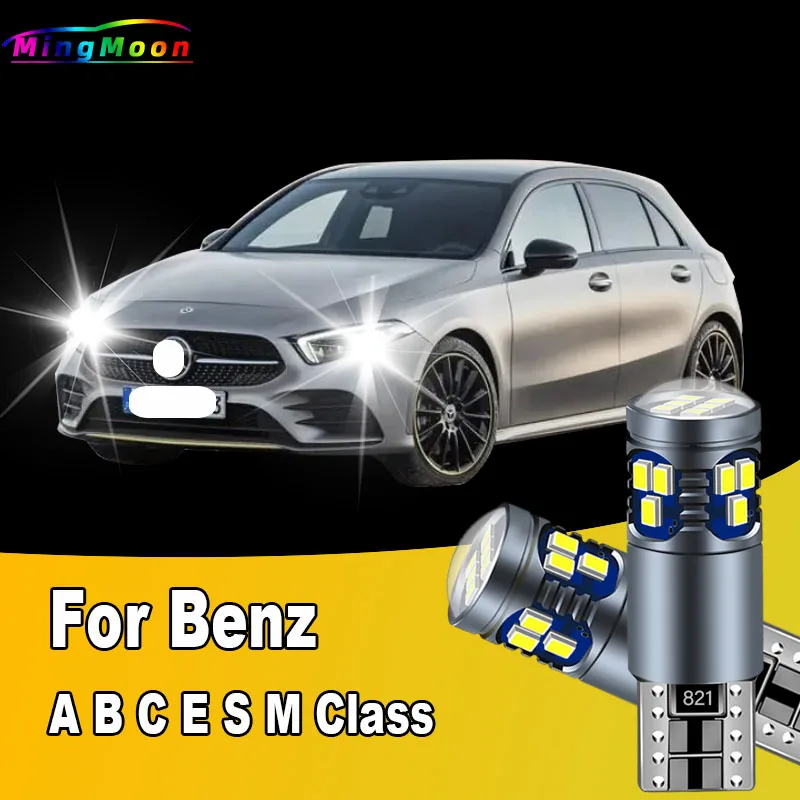 2Pcs T10 For Benz A B C E S M Class W168 W169 W176 W245 W246 W203 W204 W210 W211 W212 W220 W221 W163 W164 LED Clearance Lights