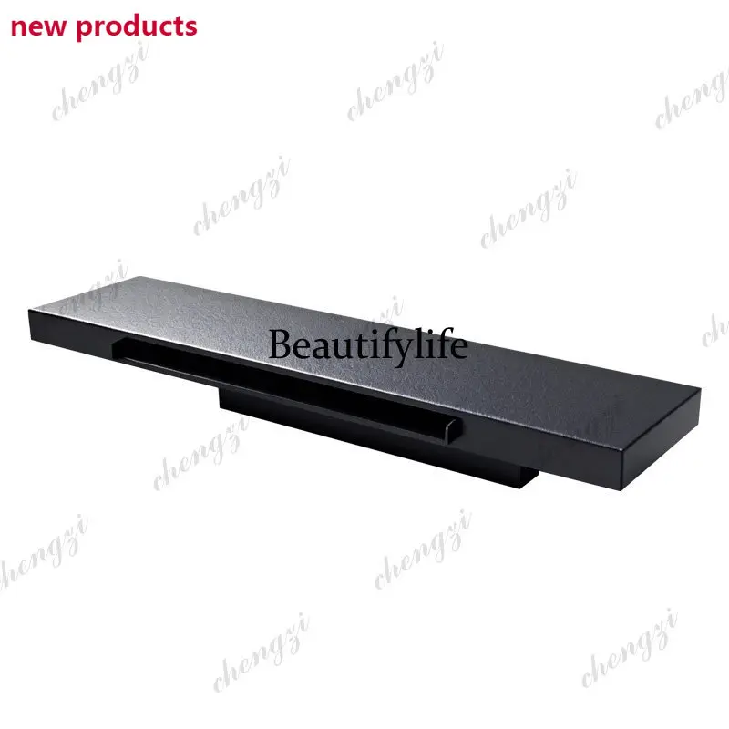 A68Stainless steel waterfall water curtain wall flow tank outlet background wall courtyard landscape fish pond landscape