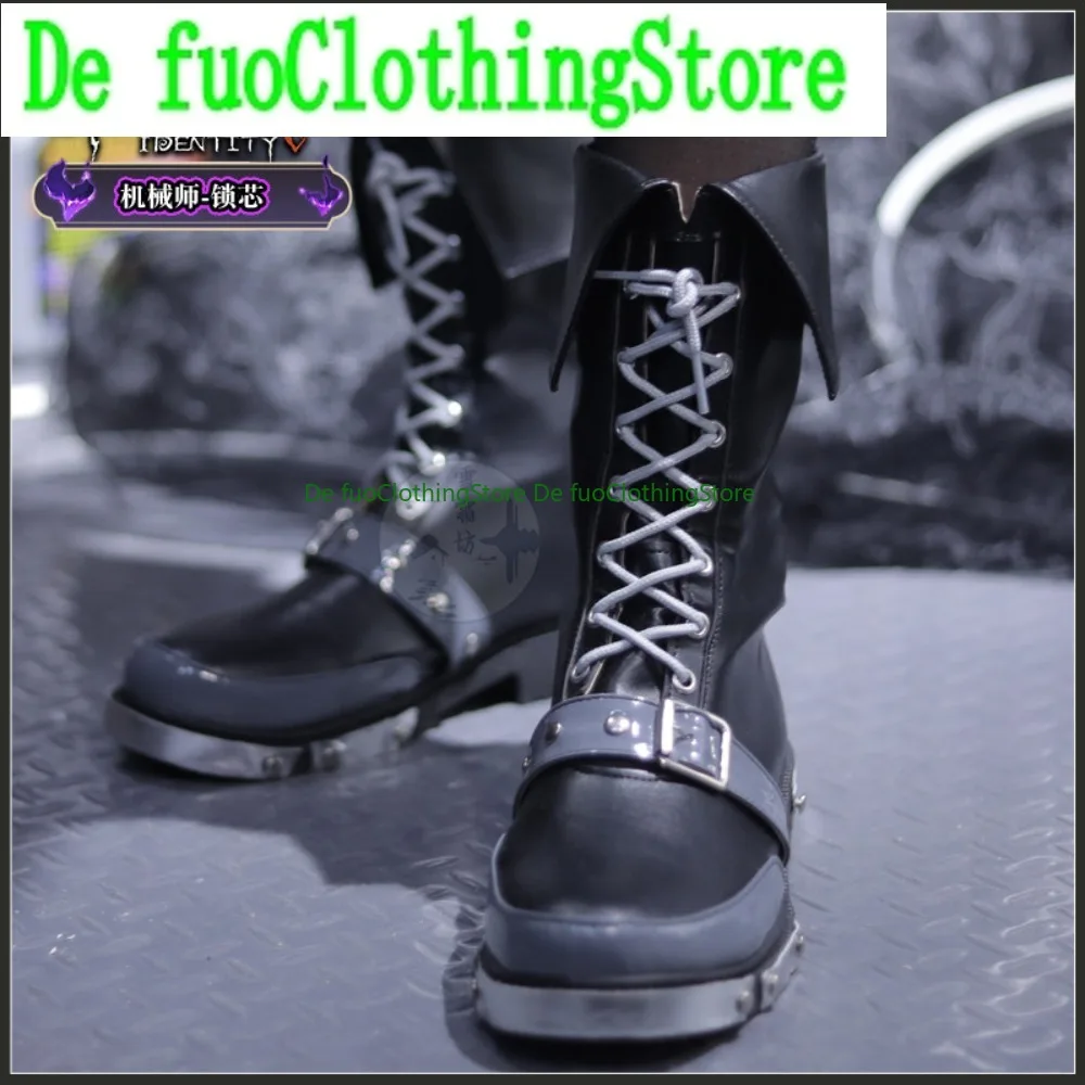 Anime Identity V Mechanical Lock Core RolePlaying Women's Shoes, Boots, Clothing, Props Game, Happy Birthday Party Customization