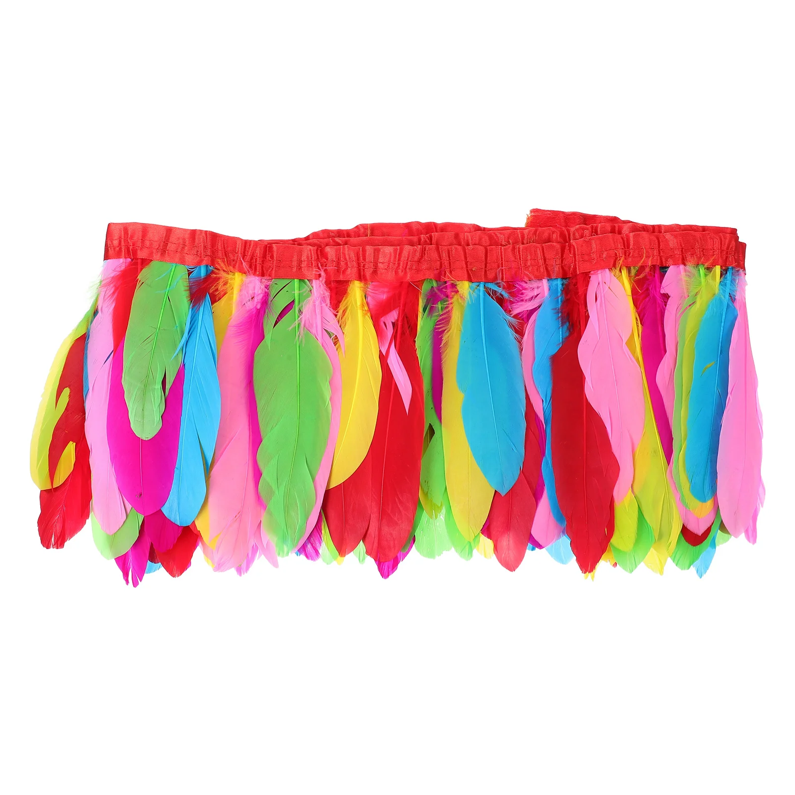 Hackle Selvage Decoration DIY Craft Supply Haberdashery Colorful Goose Pink