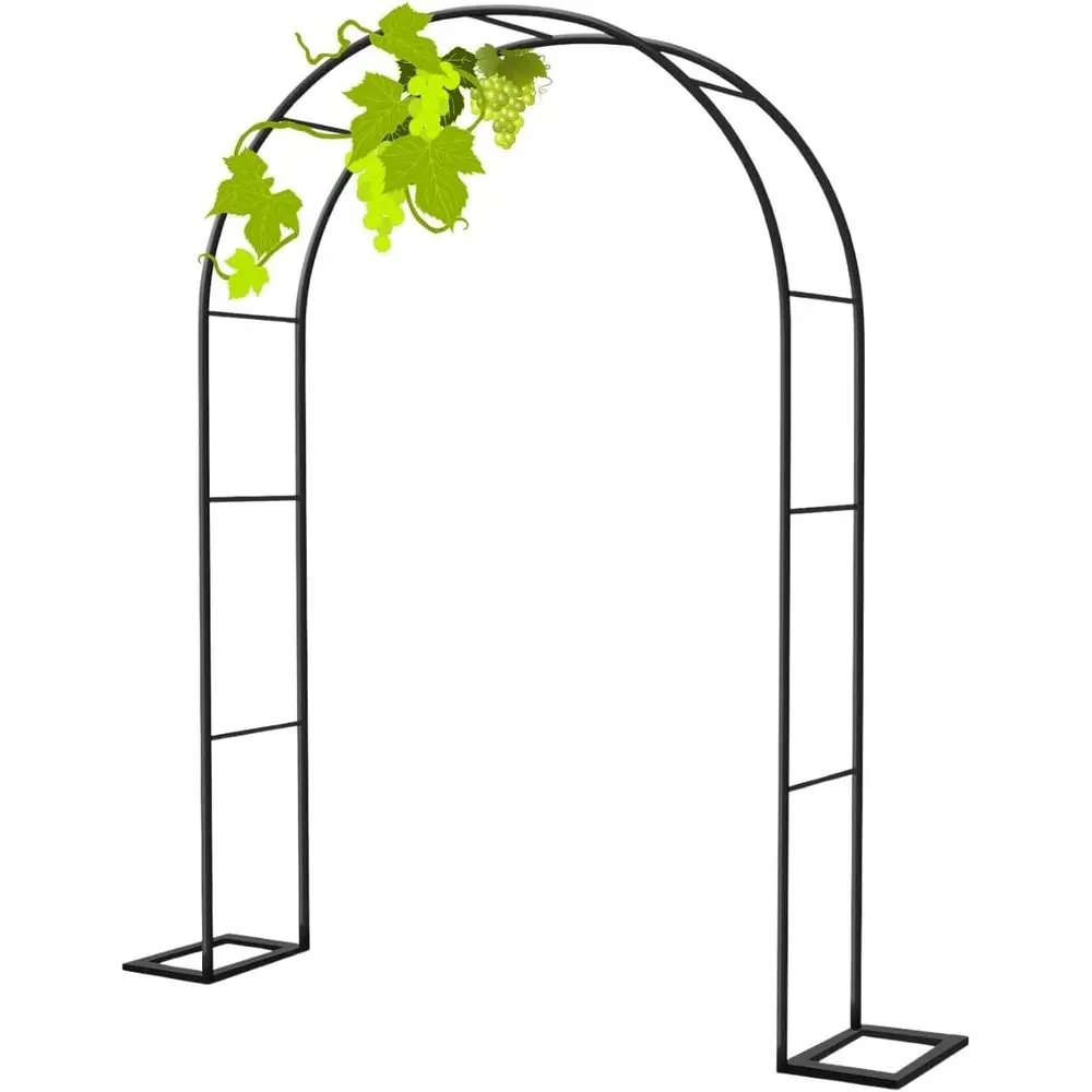 

Garden Arch Trellis Wide Arbor Steady Large Pergola Frame for Various Climbing Plant Peas Bridal Party Decoration 6.6/7.2/7.5Ft