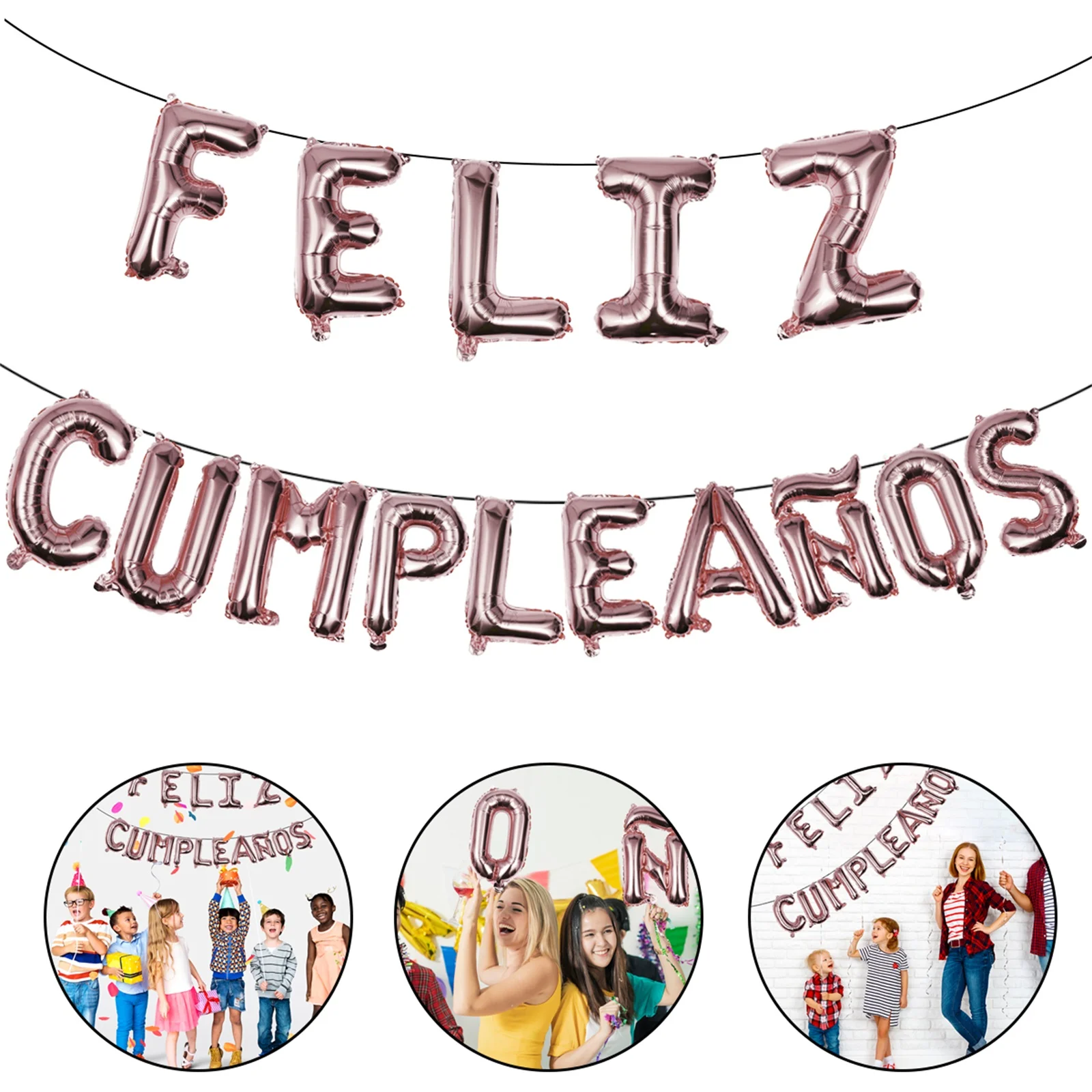 

1 set 1 Set Birthday Balloons Set Aluminum Film Decorative Party Balloons For Kids Birthday Banquet Long Time Use