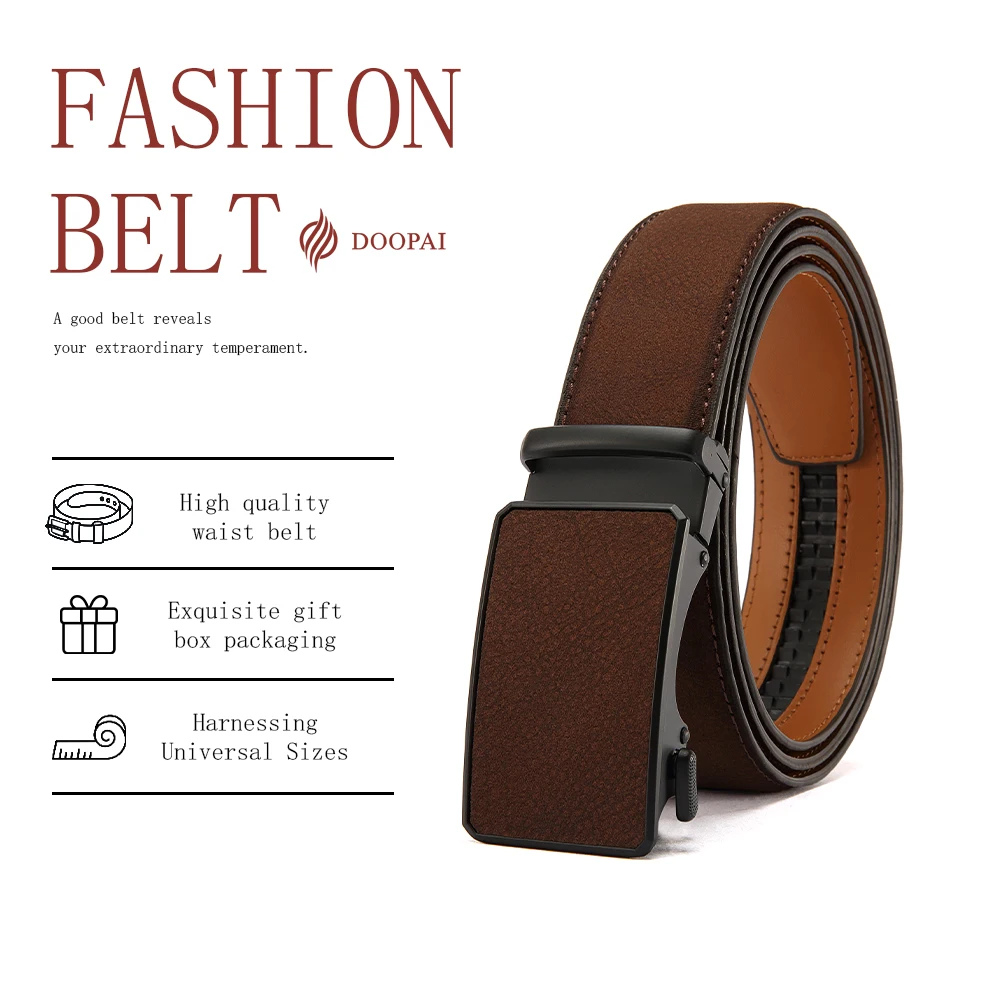 Mens Leather Belt Multiple Colors Automatic Available Belts Leisure Fashion Ratchet Belts for Men Pants Waistband