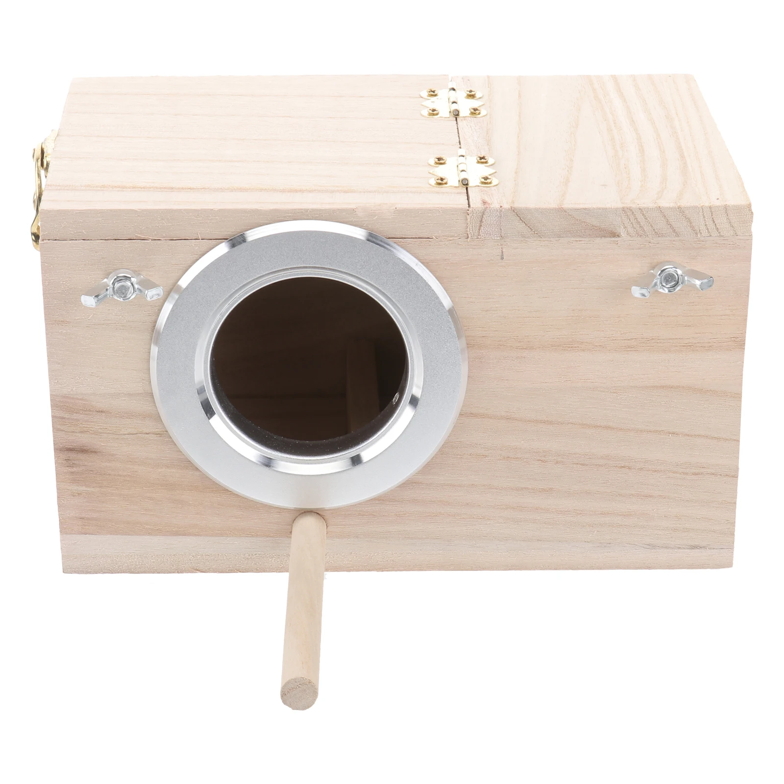 

Parrot Breeding Small Wooden Wood Bird Holder Bird Nesting Holder House for Finches Wild Birds Pet Supplies