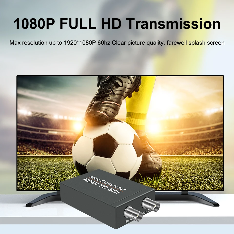 Convertidor HDMI 1080P compatible con 2CH SDI, adaptador HD para cámara y televisión, compatible con Sdi 3G-SDI/HD-SDI