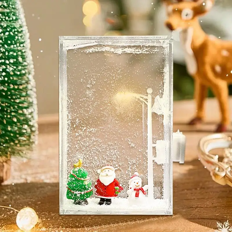 

Snow Scene Night Light Night Street Lamps Handmade DIY Christmas Crafts Snowy Night Lamp Decor Crafts Festival Atmosphere Lights