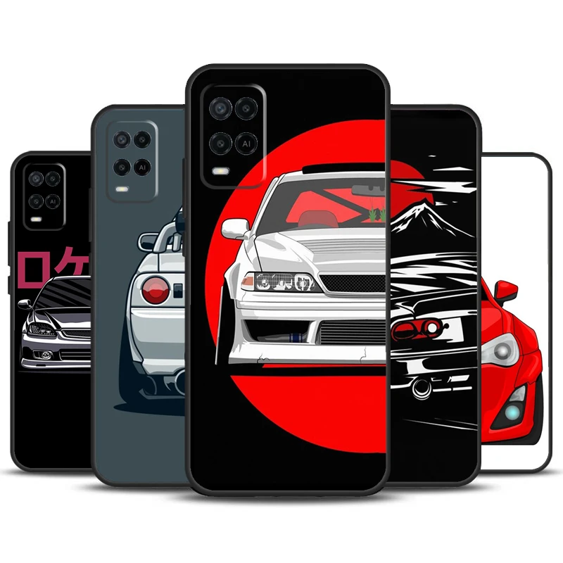 

Мультяшный автомобиль JDM для OPPO A74 A94 A54 A58 A78 A98 A5 A9 A53 A15 A52 A72 A17 A57 A77 A16 A76 A96 A57S