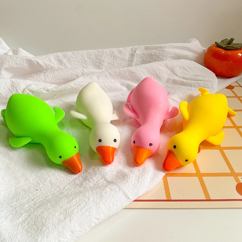 Anti-stress Slow Rising white goose Squishy Cute Squishi PU Poo Toys Simulation Fruits Giant Squishy Squeeze Squishes Gifts