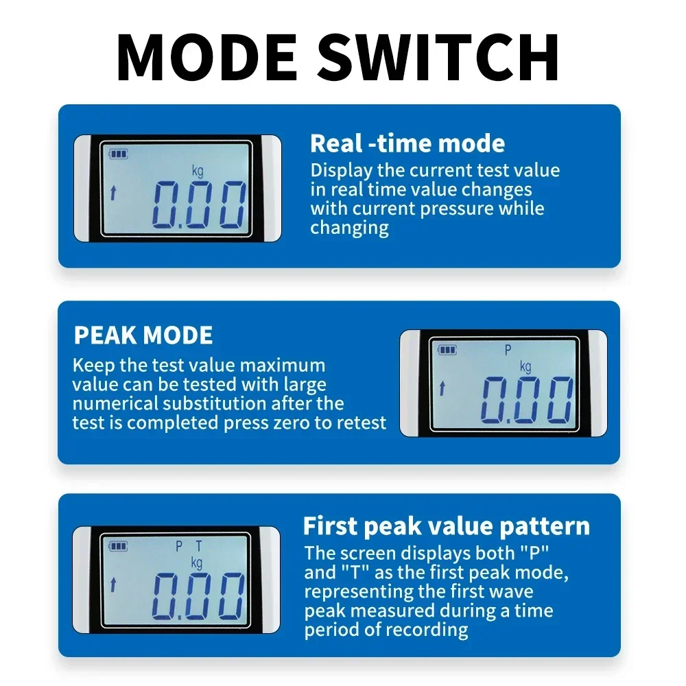 Digital Grain Hardness Tester Meter Wheat Rice Grain Soybean Durometer N/Kg With Peak Mode Preset Value Function Hardness Tester