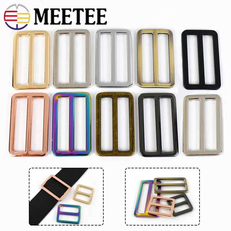 

20Pcs 20/25/32/38/50mm Metal Bags Ring Buckle Webbing Tri-glide Adjuster Hook Clasp Belt Handbag Strap DIY Hardware Accessories