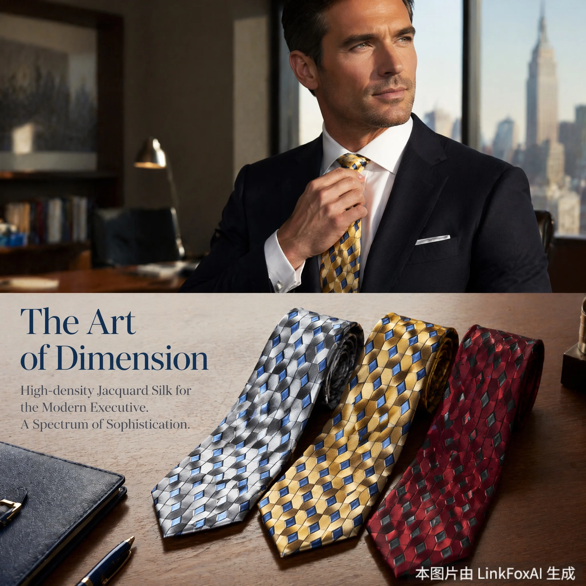 10cm Width Men Pure Silk Printed Neck Ties 34 Geometric Pattern Styles Formal Business Wedding Dress Suit Accessory For Gentleme