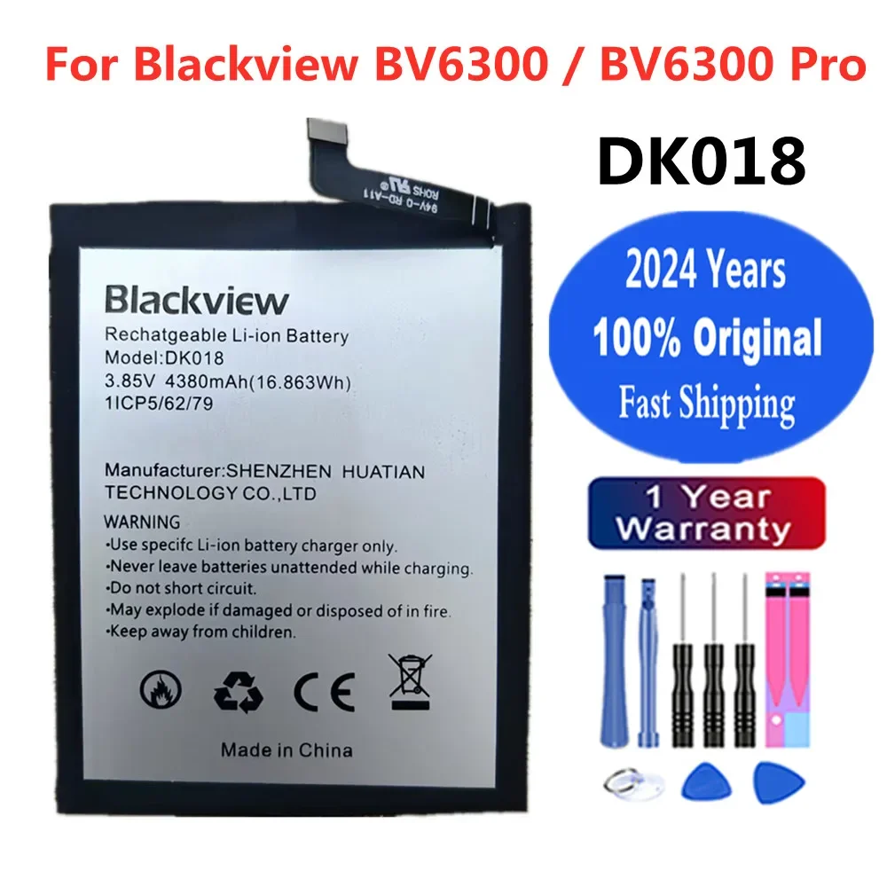 2024 Years Original Battery DK018 For Blackview BV6300 Pro BV6300Pro Phone Battery High Capacity 4380mAh Replacement Batteries