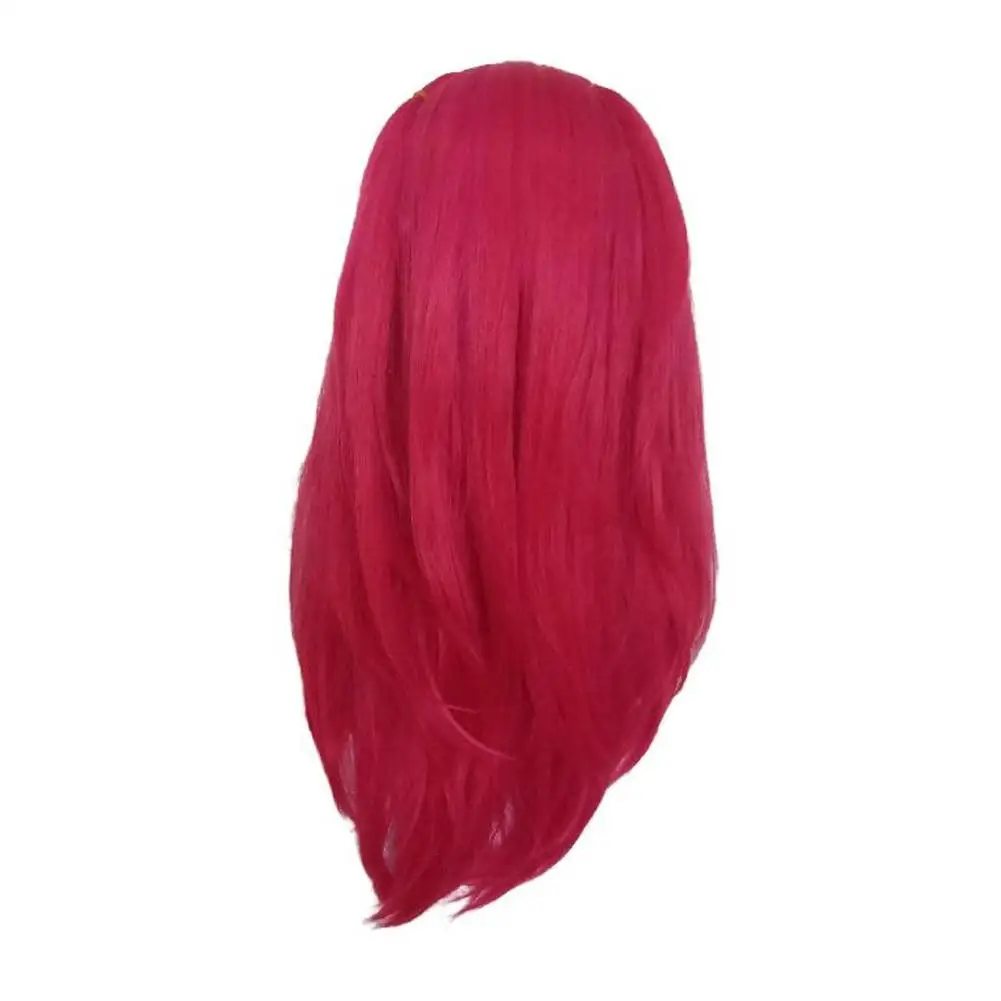 Film K-Pop Hunters Zoey Rumi Mira Cosplay Pruik Halloween Vrouwen Rose Rood Paars Halloween Synthetische Pruik Kostuum Prop