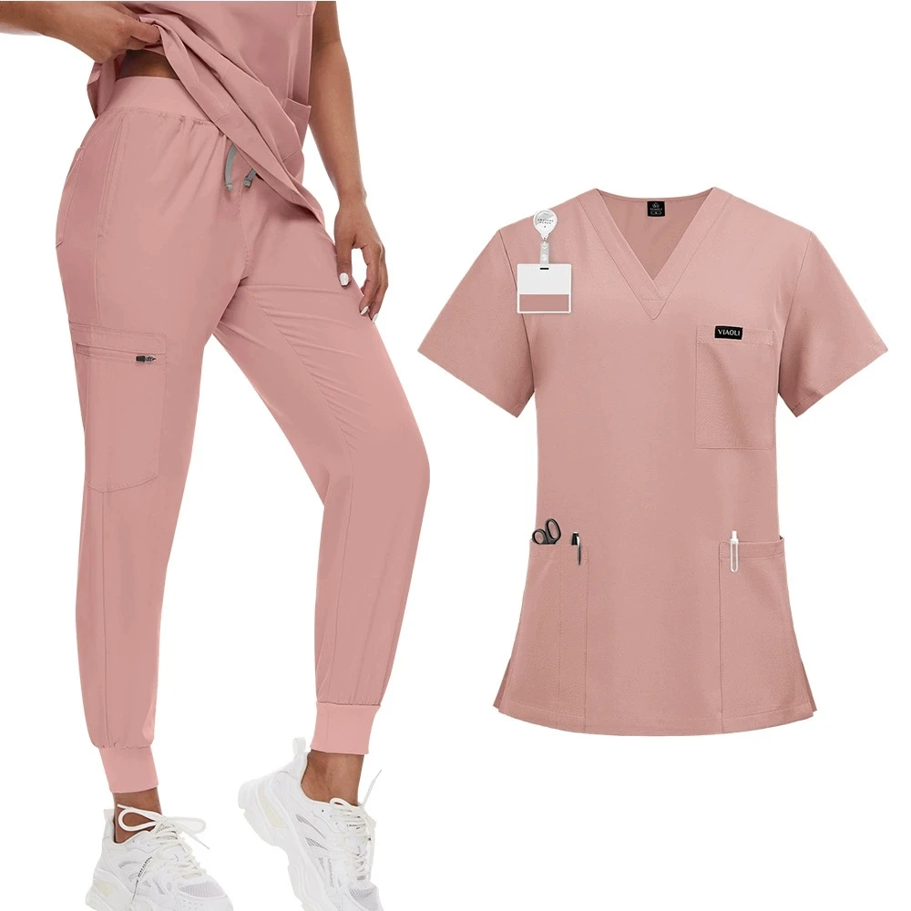 ensemble-d'uniformes-de-travail-anti-rides-de-haute-qualite-pour-infirmieres-multi-poches-vetements-de-travail-confortables-pour-les-dentistes-les-salons-de-beaute-les-uniformes-medicaux