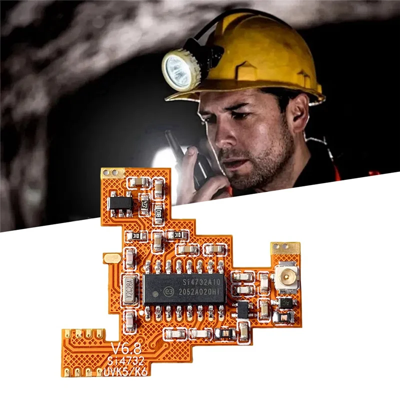 

-ABPU SI4732 V6.8 FPC модуль + петлевая антенна + чип 2X2M Forquansheng UVK6 K5 коротковолновый полнодиапазонный прием/одинарной баковой полосы