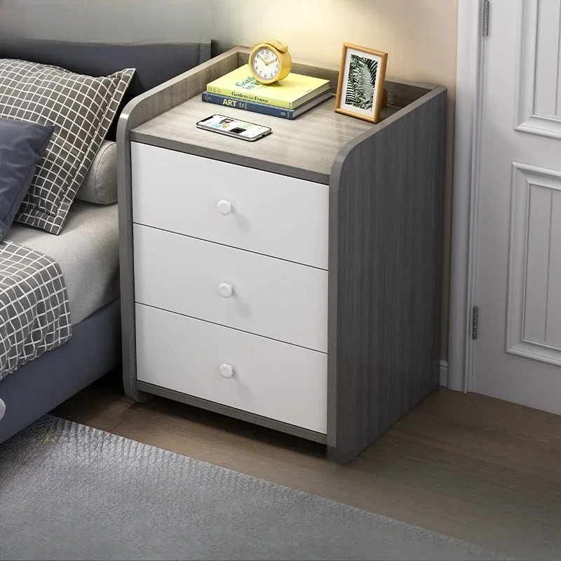 Multi-functional Bedside table Small simple multi-layer storage shelf Bedroom bedside gap Small cabinet