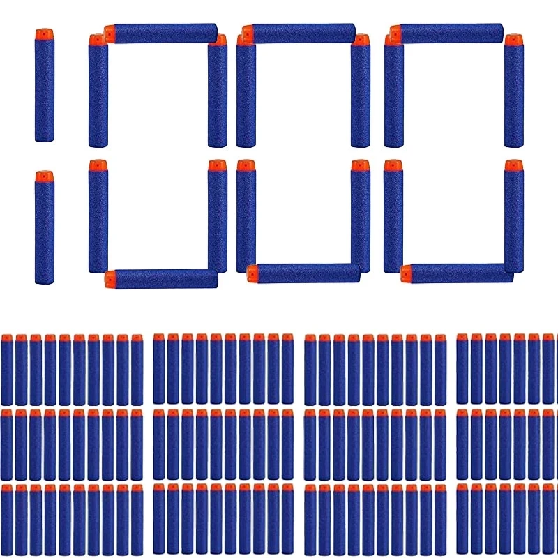 الأزرق لينة الجوف هول رئيس الرصاص 7.2 سنتيمتر ل Nerf عبوة السهام لعبة بندقية الرصاص ل Nerf سلسلة الناسفون عيد الميلاد طفل الأطفال هدية