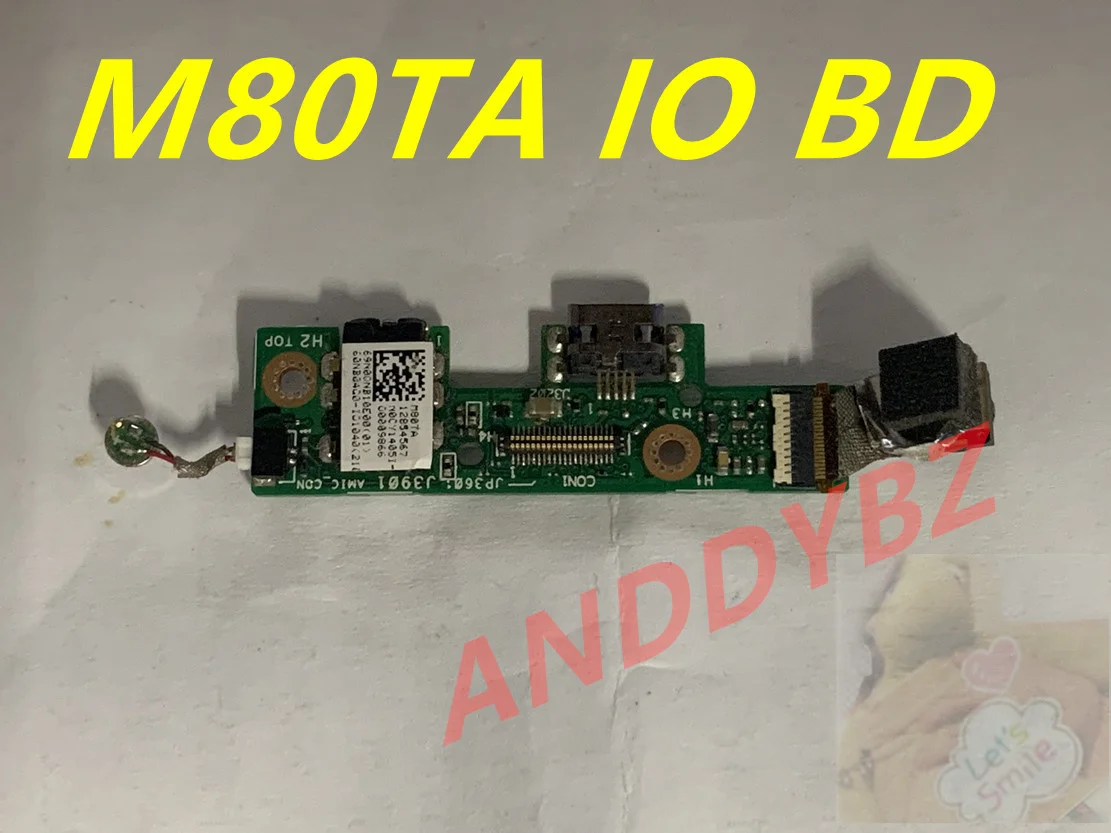 Used Original For Asus VivoTab Note 8 M80TA USB Charger Audio Board M80TA_IO_BD TESED OK