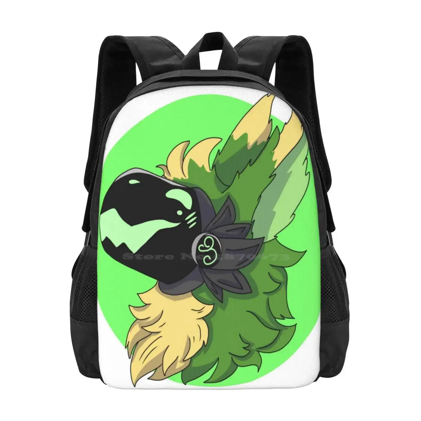 Protogen Лидер продаж, школьный рюкзак, модные сумки, зеленый протоген, милый протоген, желтый протоген, киборг