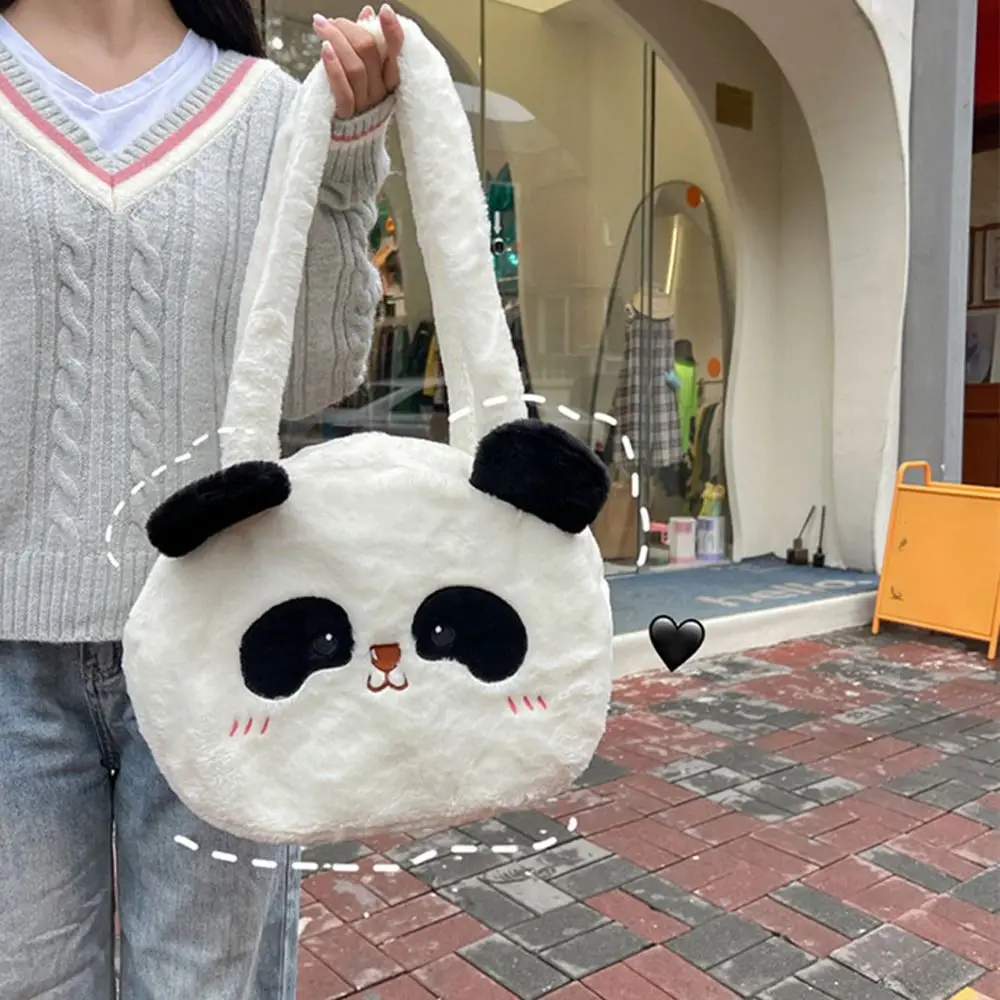 Dieren Panda Rugzak Pluche Koreaanse Stijl Cartoon Messaage Tas Schoudertas Grote Capaciteit Studenten Schooltas Meisjes/Vrouw