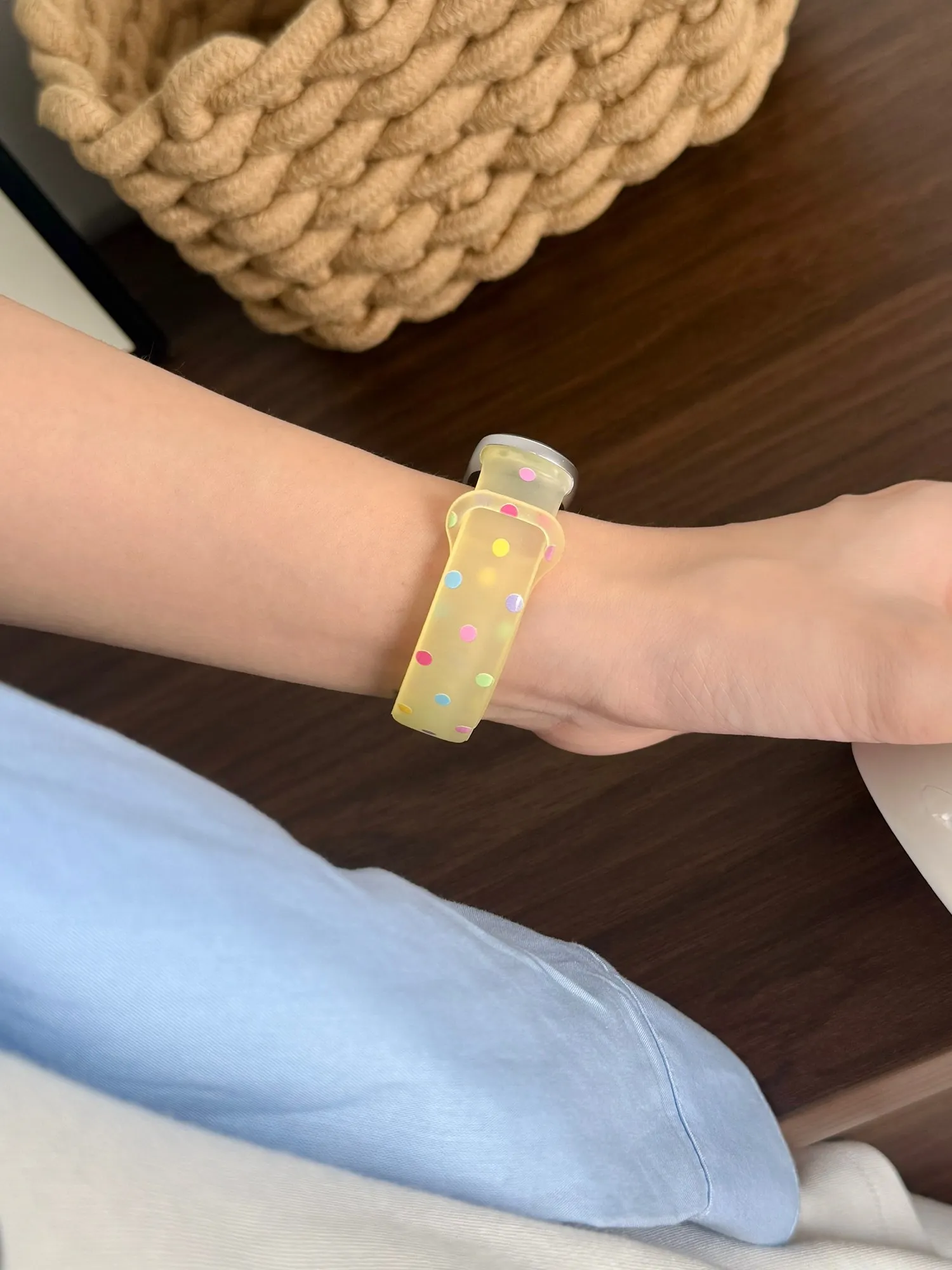 Exclusive transparent colorful dots silicone strap For Xiaomi Band 10 9 8 NFC Accessories strap