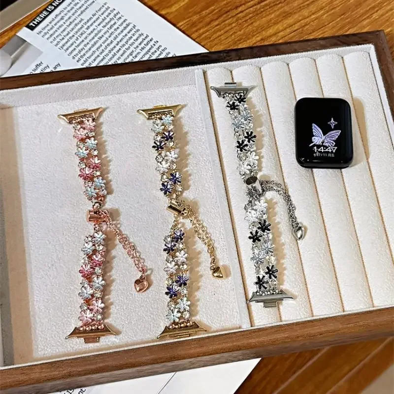 

Daisy oil painting strap suitable for Xiaomi Band 8Pro/9Pro8/8NFC/9/9NFC/10/10NFC，For Mi band 3/4/5/6/7， For Redmi Watch4/Watch5