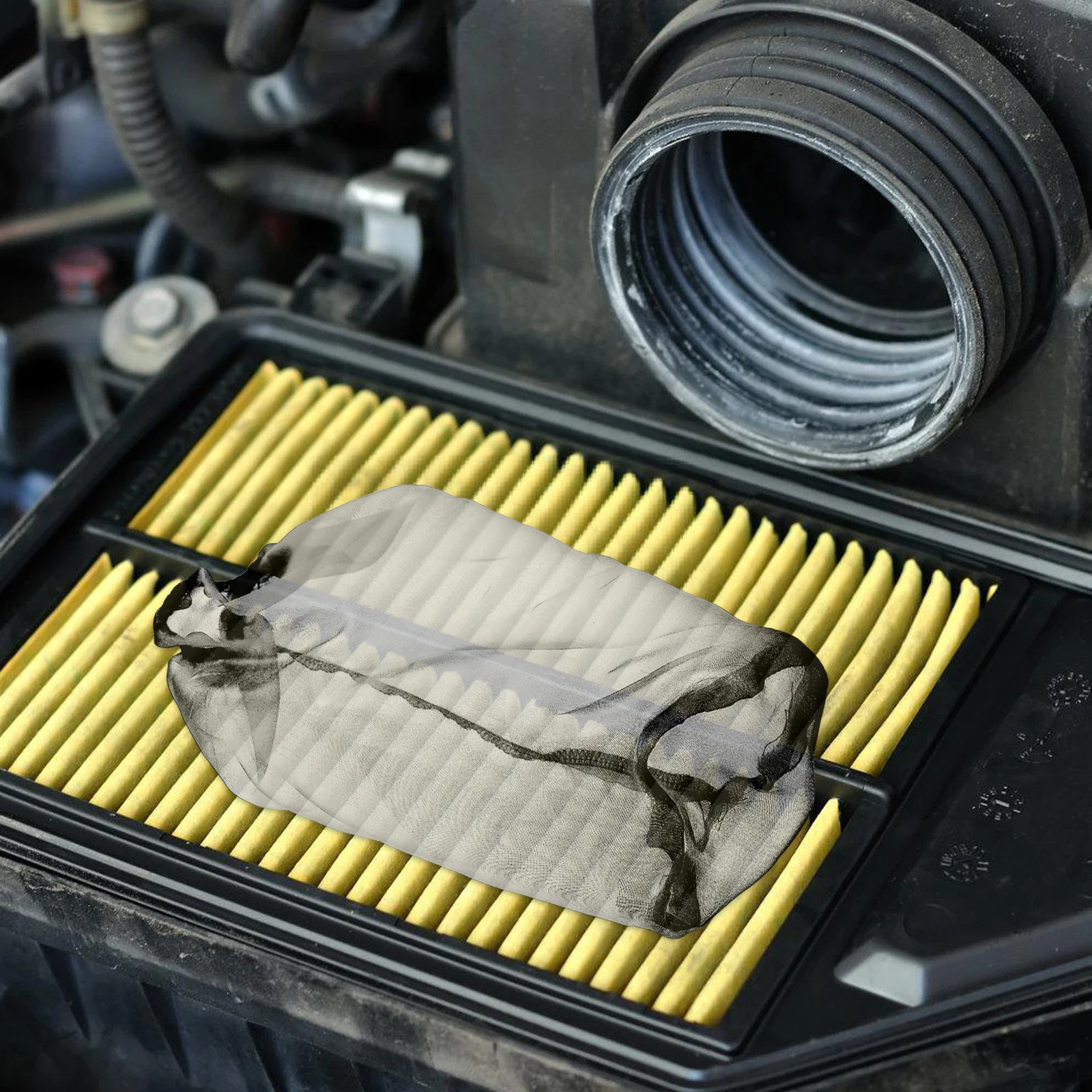 

Car Intake Filter Mesh Cover Blue Long Size Protective Dust Cover for Car Engine Air Filter Protector Accessories