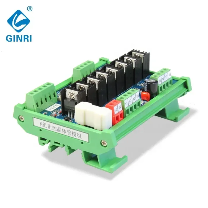 وحدة الترانزستور JR-8J مع عازل Optocoupler 8 قنوات وحدة التتابع PLC لوحة التتابع