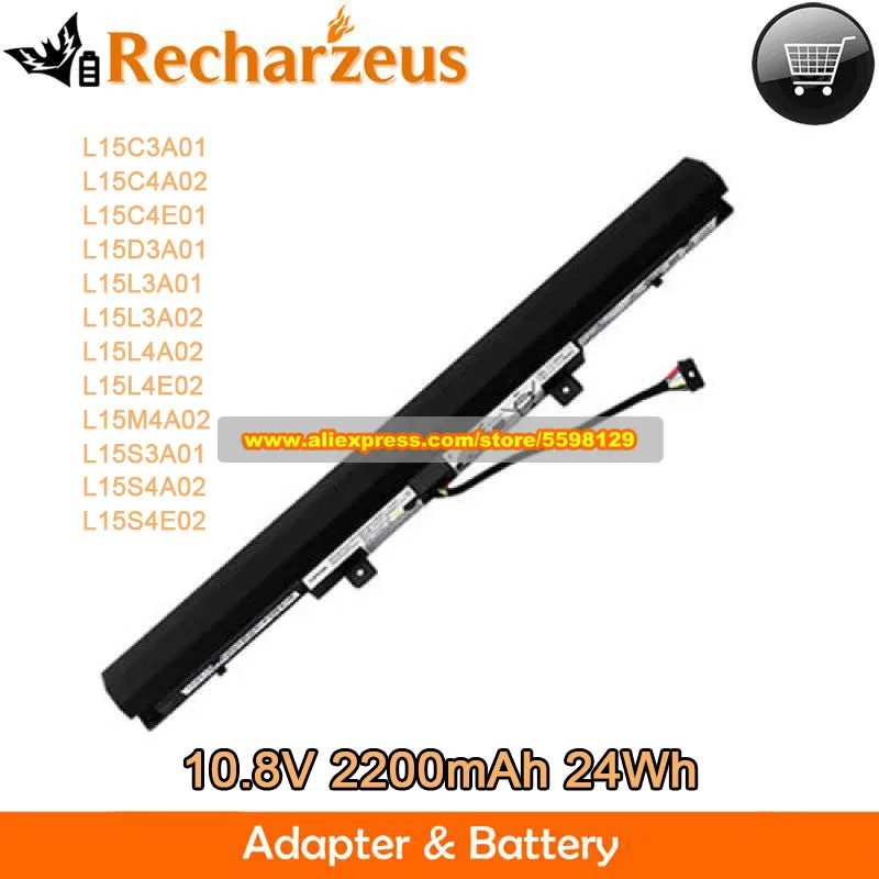 

10.8V 2200mAh 24Wh Replacement Laptop Battery L15C3A01 for Lenovo Ideapad 110-15ISK V110-15AST V110-15IAP V310-14ISK V310-15ISK