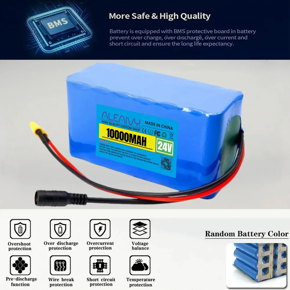7S3P 24V 10000mAh Lithium Ion with BMS Rechargeable Battery Pack 29.4V Light Motorcycle/Lithium Ion Battery Pack