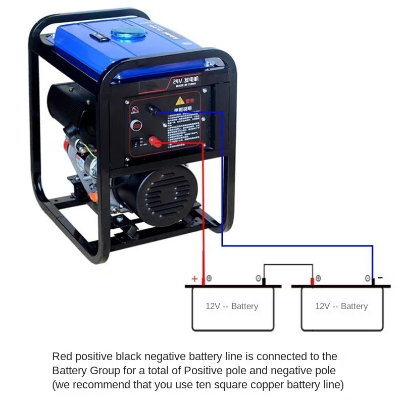 6KW 24V DC generator 24V diesel generator parking air conditioner diesel generator 24V battery charger