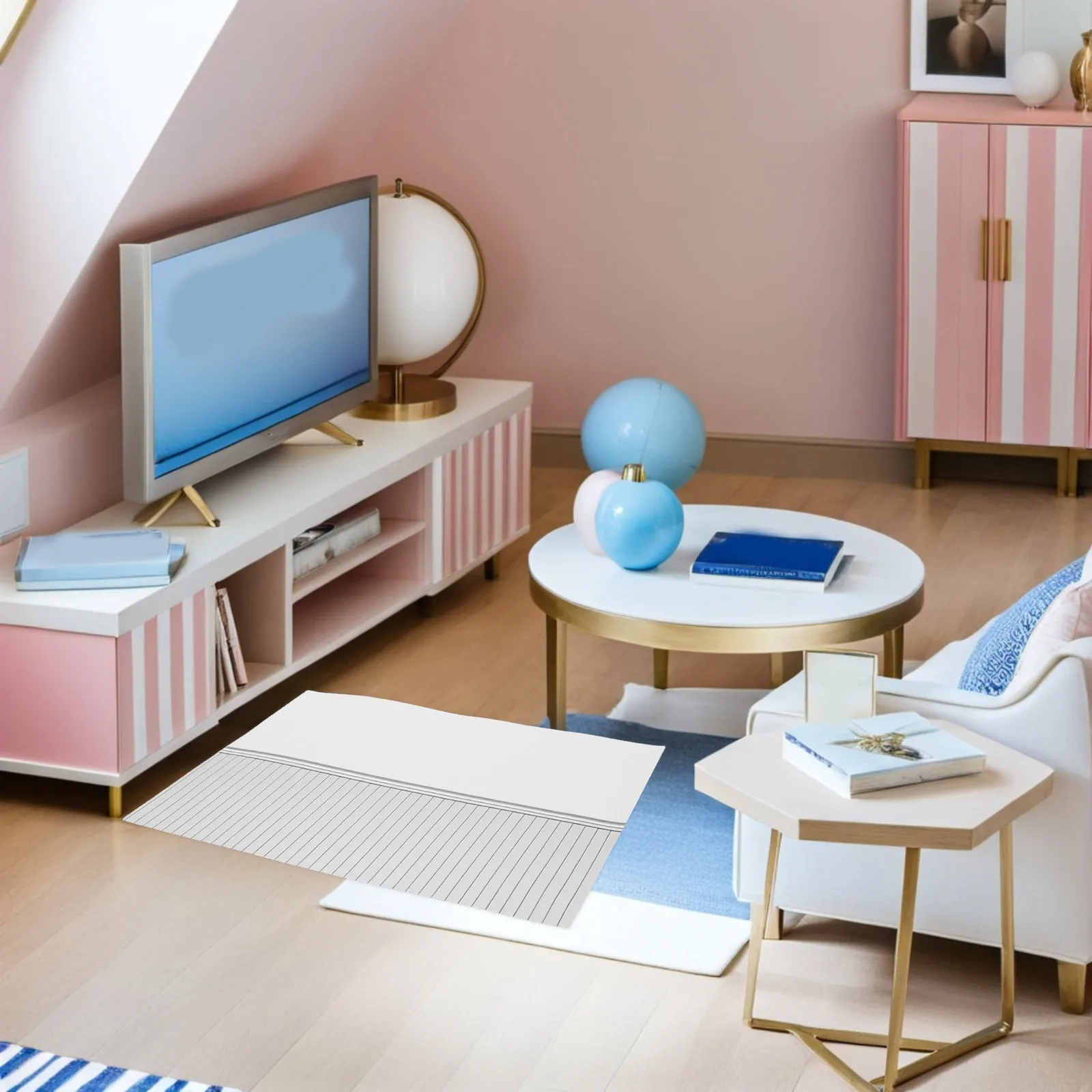 

9Pcs Peel Stick Dollhouse Wallpaper Self-Adhesive Miniature Wall Panels 1:12 Scale Wainscoting Decoration Accessories