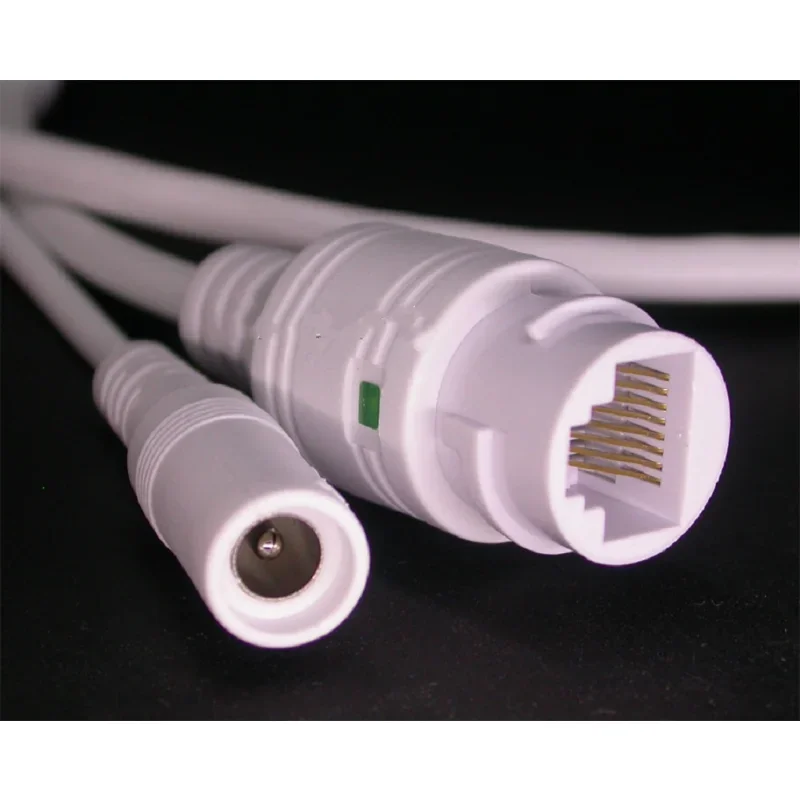 Cavo LAN ESCAM per modulo scheda telecamera IP CCTV (RJ45 / DC) tipo standard senza 4/5/7/8 fili, LED di stato 1x