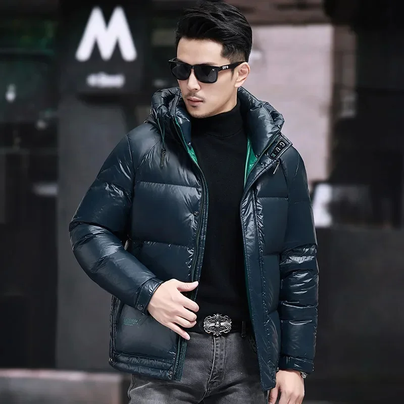 Men's Down Jacket Removable Hat Duck Padding Designer Clothes Winter for Casual Man Sack Male Coat