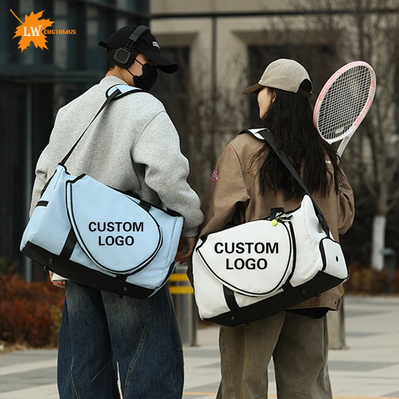 Tennis bag personalized logo sports bag outdoor badminton handbag shoulder bag women's bag printed name and pattern