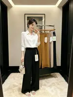 2026 Women's Chinese Style Jacquard Satin Acetate Ice Silk Straight Wide-Leg Pants - Image 6
