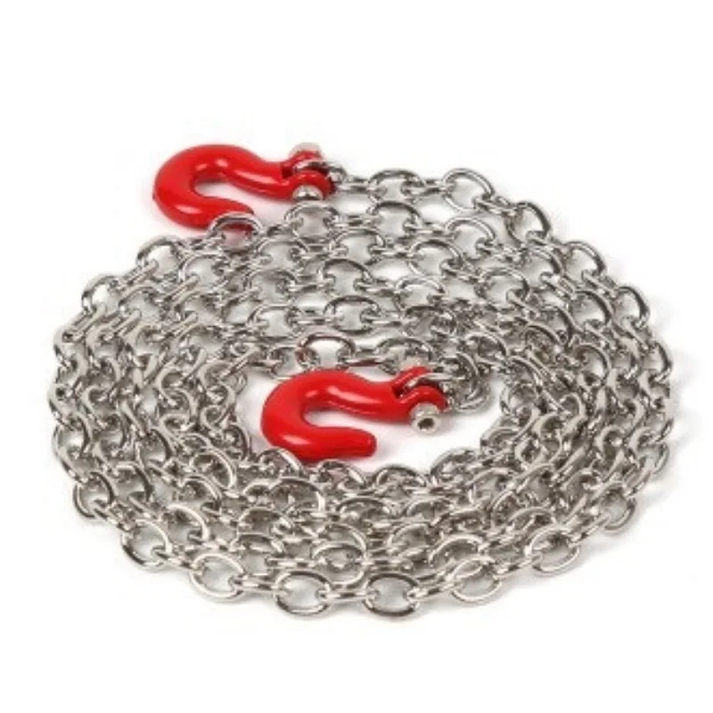 

Metal Trailer Hook Rescue Chain Decoration For 1/10 RC Crawler Car TRX4 G63 D90 Axial Scx10 III Wraith Tamiya TRX-4 Axial 90046