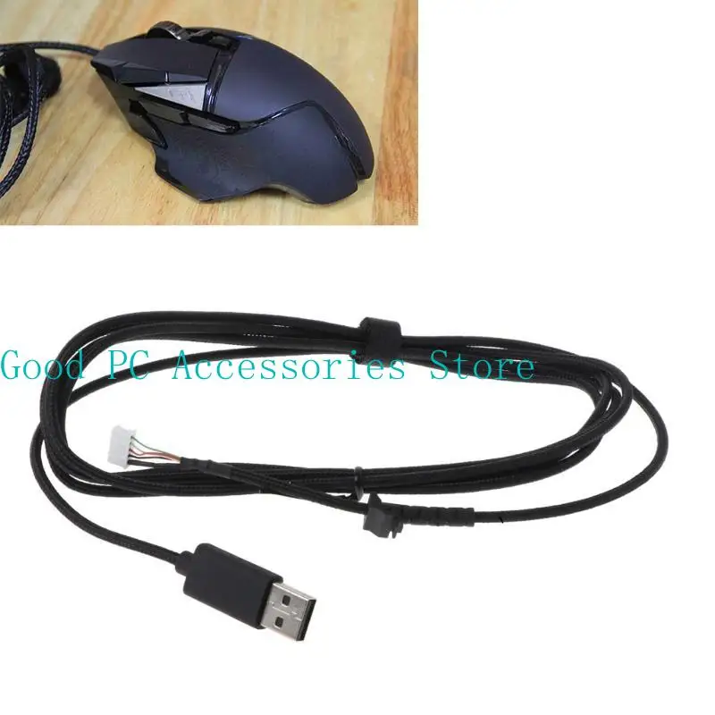 R53C USB Mouse Wire Mouse Câble Remplacement Fil tressé pour G502 Souris