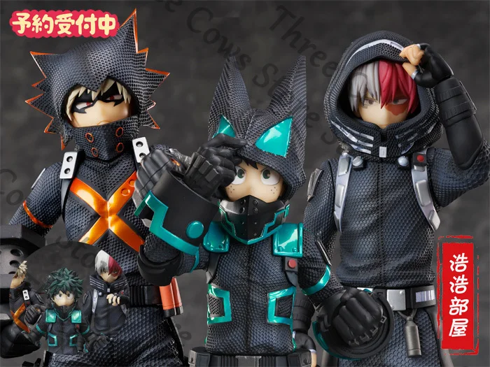 

Anime My Hero Academia Todoroki Shoto Midoriya Izuku Cosplay Cartoon Figures Model Ornament Garage Kits Accessory Mascot Gift