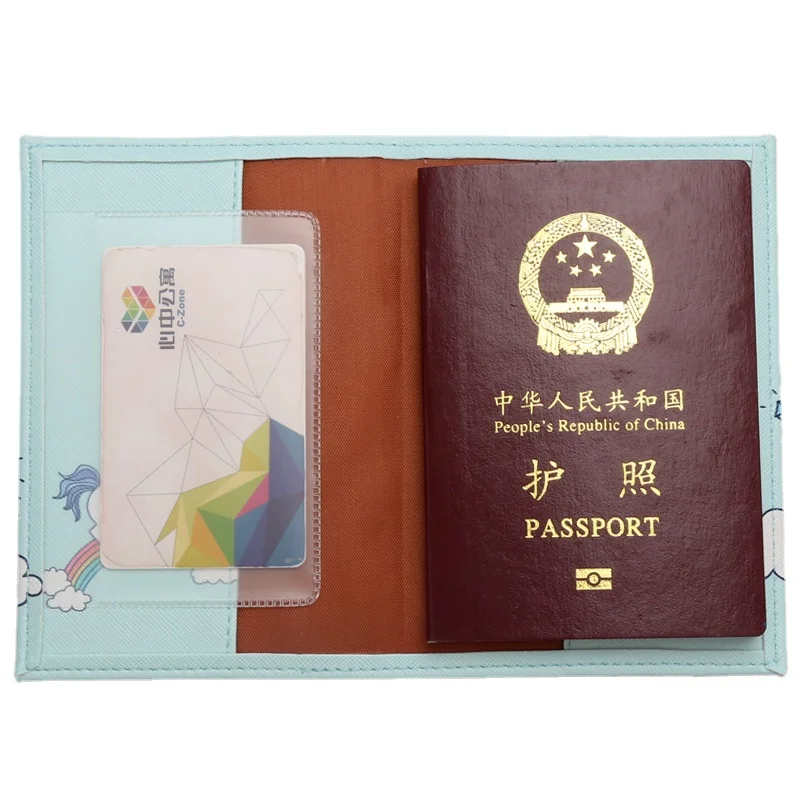 귀여운 어린이 여권 홀더, 만화 모험 여행 여권 커버, 어린이 케이스, 카드 ID 홀더, Porta Passaporte 여권