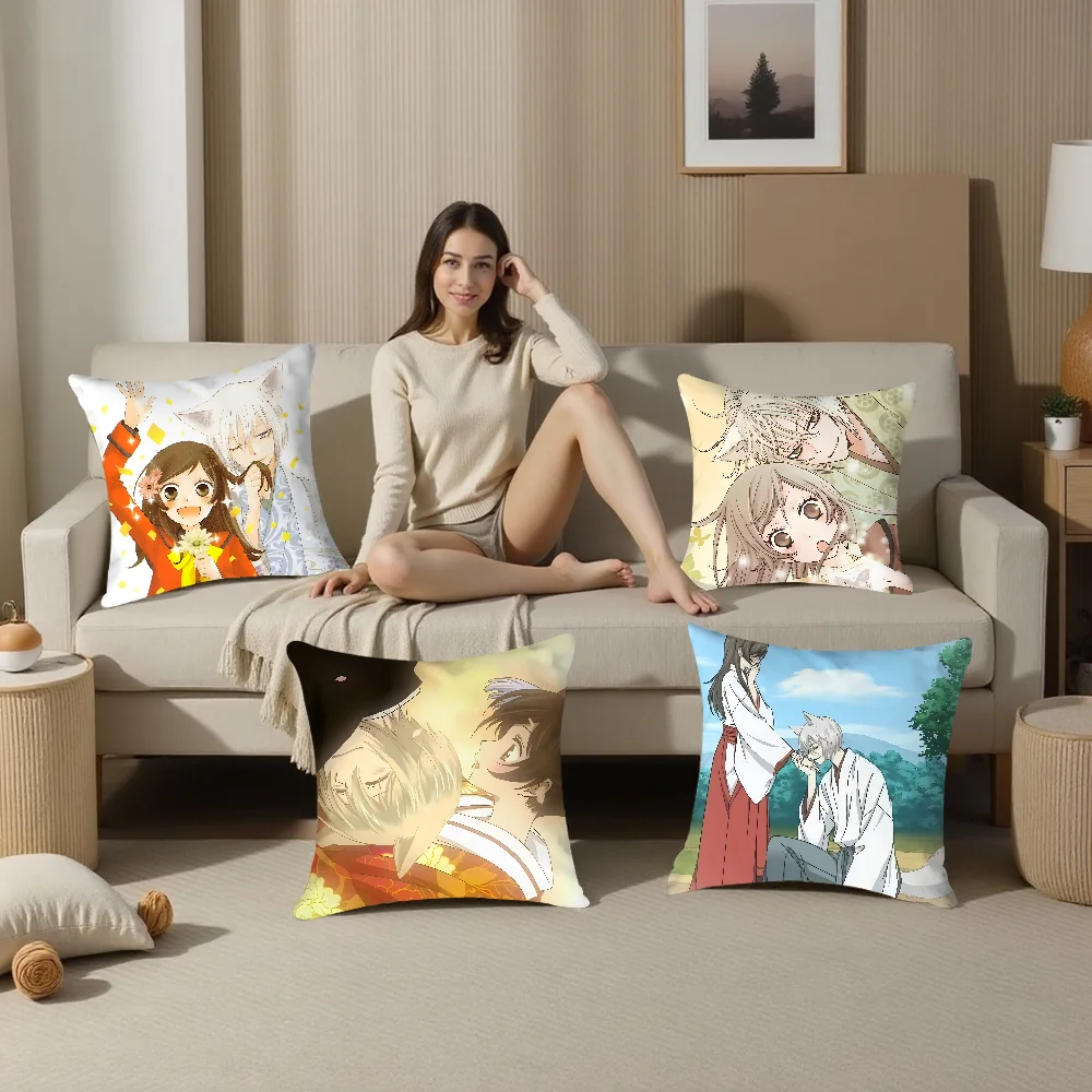 Anime K-Kamisama Hajimemashita Pillow Case Plush Fabric Soft  Pillowcase Double Sided Print Cushion Cover Throw Pillow Cover