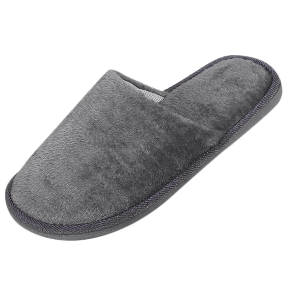 Men's solid color Plush Home Slippers Cute Autumn Winter Cotton Warm Slipper Kids Women Stuffed Doll Indoor Shoes New Year Gift image 3